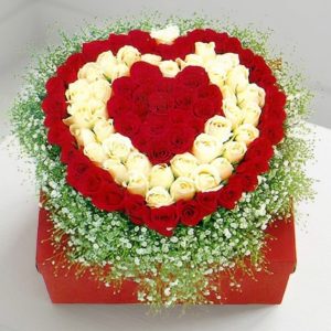 Triple Heart 100 Stem Roses